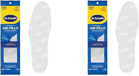 نعال Dr.Scholl's AIR-PILLO // بطانة فائقة النعومة وراحة دائمة مع طبقتين من الإسفنج تناسب أي حذاء - زوج واحد (عبوة من قطعتين) in Saudi Arabia