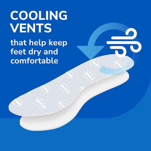 نعال Dr.Scholl's AIR-PILLO // بطانة فائقة النعومة وراحة دائمة مع طبقتين من الإسفنج تناسب أي حذاء - زوج واحد (عبوة من قطعتين) in Saudi Arabia