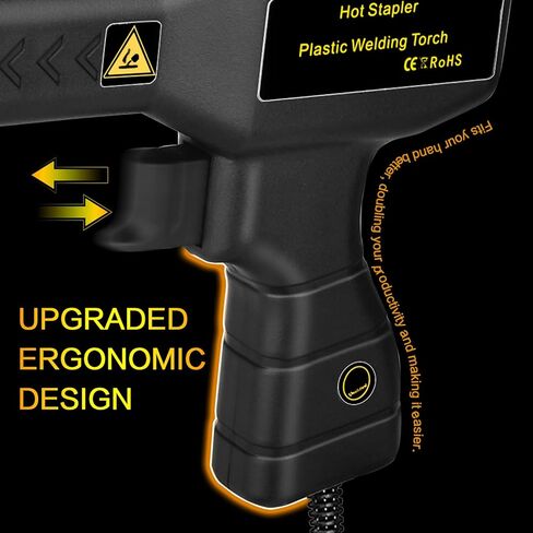 𝟏𝟕𝟎𝗪 Plastic Welder with 6 Types 1205pcs Staples,Upgraded Version 4-in-1 Plastic Welding Kit Car Bumper Repair Kit,Plastic Welder Gun with Smoothing Head for Car Bumper Kayaks Crack Repairs (Red) in Kuwait