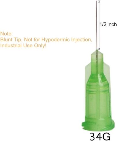 BSTEAN 50 Pack Blunt Tip Dispensing Needle with Luer Lock, Industrial Unsterilized (30G, 1/2 Inch) in Saudi Arabia
