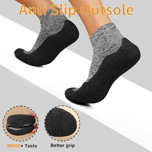 Rushine Mens Womens Minimalist Barefoot Socks Shoes | Non-Slip Water Shoes | Zero Drop Walking Shoes | Workout Yoga Shoes | Multi-Purpose & Ultr in Saudi Arabia