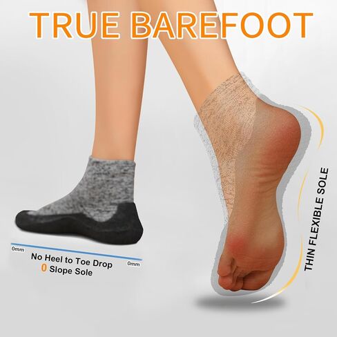 Rushine Mens Womens Minimalist Barefoot Socks Shoes | Non-Slip Water Shoes | Zero Drop Walking Shoes | Workout Yoga Shoes | Multi-Purpose & Ultr in Saudi Arabia