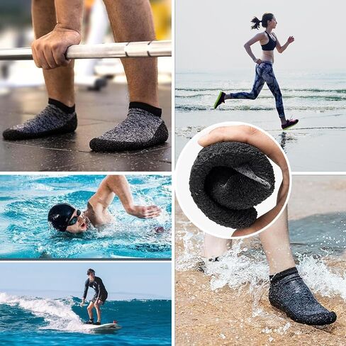 Rushine Mens Womens Minimalist Barefoot Socks Shoes | Non-Slip Water Shoes | Zero Drop Walking Shoes | Workout Yoga Shoes | Multi-Purpose & Ultr in Saudi Arabia