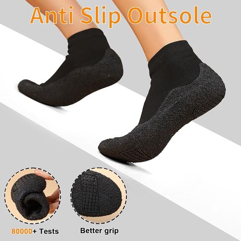 Rushine Mens Womens Minimalist Barefoot Socks Shoes | Non-Slip Water Shoes | Zero Drop Walking Shoes | Workout Yoga Shoes | Multi-Purpose & Ultr in Saudi Arabia
