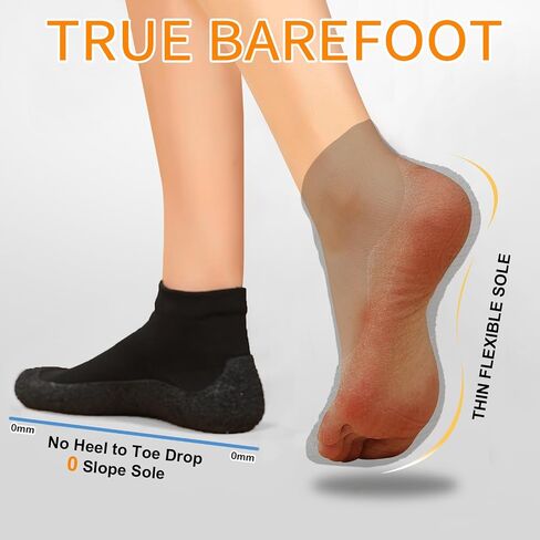 Rushine Mens Womens Minimalist Barefoot Socks Shoes | Non-Slip Water Shoes | Zero Drop Walking Shoes | Workout Yoga Shoes | Multi-Purpose & Ultr in Saudi Arabia