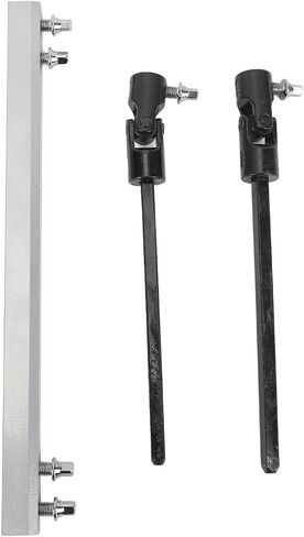 Double Kick Drum Pedal Drive Shaft Bar, Bass Drum Pedal Linkage Connector Arm for Drum Kit Percussion Instrument Parts (Silver) in Saudi Arabia