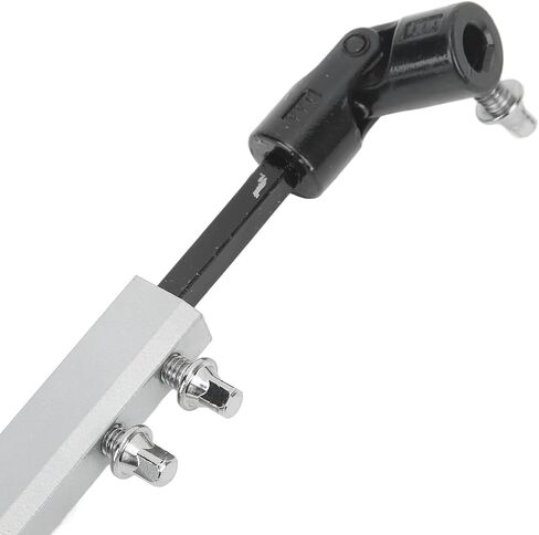 Double Kick Drum Pedal Drive Shaft Bar, Bass Drum Pedal Linkage Connector Arm for Drum Kit Percussion Instrument Parts (Silver) in Saudi Arabia