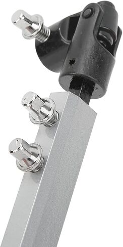 Double Kick Drum Pedal Drive Shaft Bar, Bass Drum Pedal Linkage Connector Arm for Drum Kit Percussion Instrument Parts (Silver) in Saudi Arabia