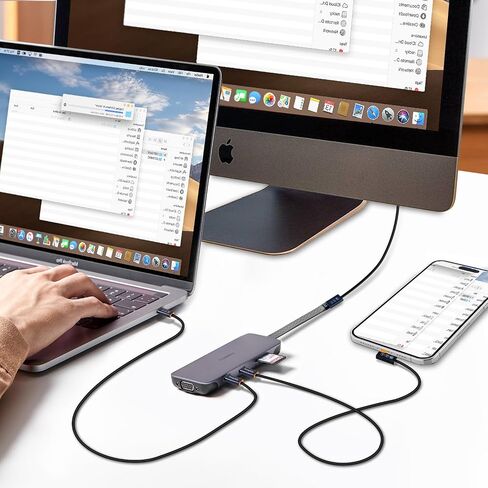 كابل USB C من YoungSelly أنثى إلى ذكر بطول 1.64 قدم، متوافق مع Thunderbolt 4/3، USB4/3، يدعم الشحن السريع بقوة 240 واط (48 فولت/5 أمبير كحد أقصى)، ونقل البيانات بسرعة 40 جيجابت في الثانية، وشاشة 8K، وشاشة مزدوجة 4K. in Kuwait