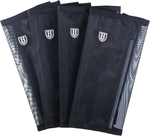 Harrison Howard Loose-Fitting Horse Fly Leggings Breathable, Tear-Resistant Fine Mesh Leg Guards Stay-on Comfortable Fly Boots (Set of 4) in Saudi Arabia