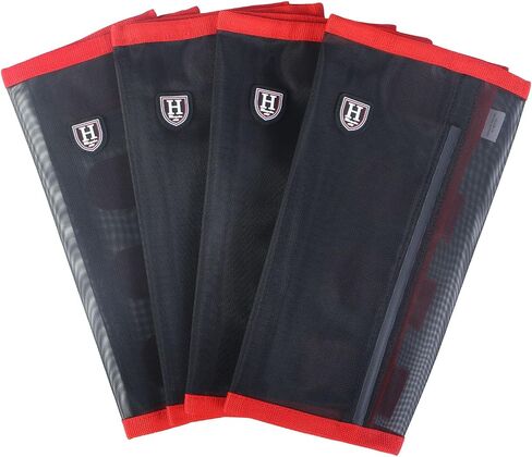 Harrison Howard Loose-Fitting Horse Fly Leggings Breathable, Tear-Resistant Fine Mesh Leg Guards Stay-on Comfortable Fly Boots (Set of 4) in Saudi Arabia