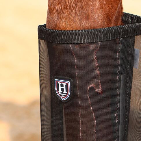 Harrison Howard Loose-Fitting Horse Fly Leggings Breathable, Tear-Resistant Fine Mesh Leg Guards Stay-on Comfortable Fly Boots (Set of 4) in Saudi Arabia