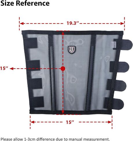 Harrison Howard Loose-Fitting Horse Fly Leggings Breathable, Tear-Resistant Fine Mesh Leg Guards Stay-on Comfortable Fly Boots (Set of 4) in Saudi Arabia
