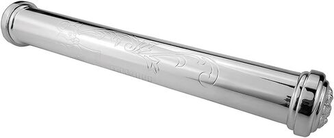 RUMUISE Birth Certificate Holder for Baby Keepsake Gift, Silver Plated Certificate Case, Metal Scroll Storage Tube for Baptism Decoration in Saudi Arabia