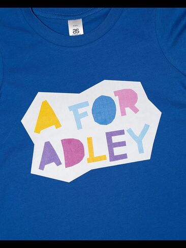 A FOR ADLEY Merch, Adley's Best Friends Forever Line BFF Craft Logo Youth Tee Shirt in Colors Handpicked by Adley in Saudi Arabia