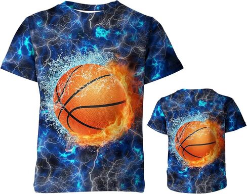 Betecoro 3D Graphic T-Shirt for Boys Girls, Casual Summer Short Sleeve Tops Tee Shirt T Shirt for Teen Youth 6-16 Years in Saudi Arabia