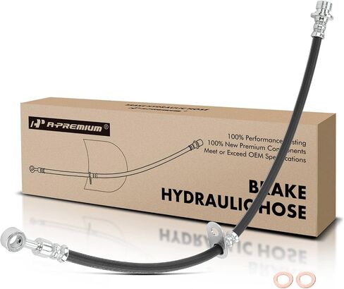 A-Premium Front Driver and Passenger Brake Hydraulic Hose Compatible with Select Honda and Acura Models - Pilot 2009-2015, MDX 2007-2013, ZDX 2010-2013 - Replace# 01464STXA01 (Pack of 2) in Saudi Arabia