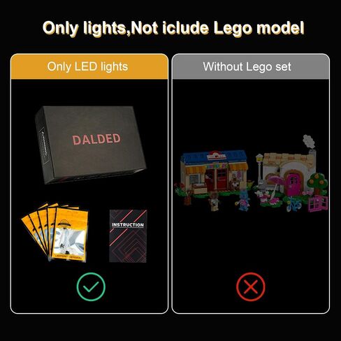 DALDED LED Lighting Kit for Lego Animal Crossing Nook’s Cranny & Rosie's House, LED Light Compatible with Lego 77050 Building Block Models (Not Include Lego Set) in Saudi Arabia