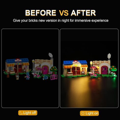 DALDED LED Lighting Kit for Lego Animal Crossing Nook’s Cranny & Rosie's House, LED Light Compatible with Lego 77050 Building Block Models (Not Include Lego Set) in Saudi Arabia