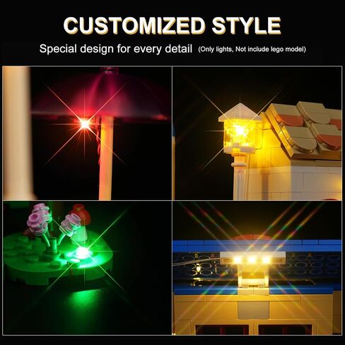 DALDED LED Lighting Kit for Lego Animal Crossing Nook’s Cranny & Rosie's House, LED Light Compatible with Lego 77050 Building Block Models (Not Include Lego Set) in Saudi Arabia