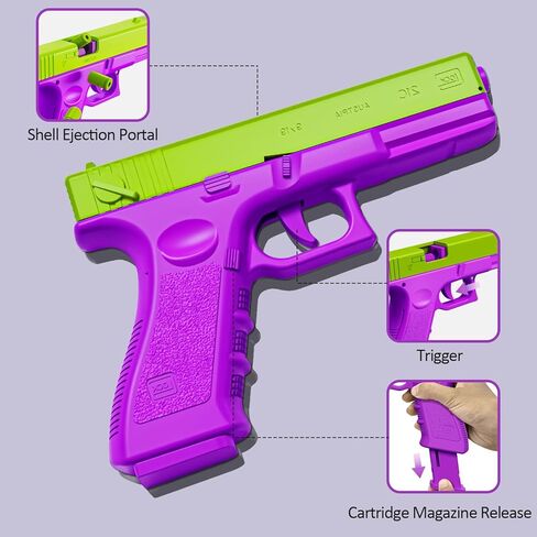 Shell Ejecting Toy Gun Stress Reducing Toys for Autism,Toy Pistol Can be Loaded but Can't be Fired,Great Gift for Girls Boys Adults Kids in Saudi Arabia