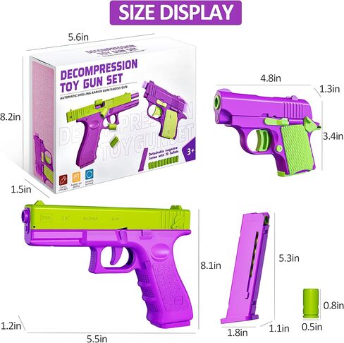 Shell Ejecting Toy Gun Stress Reducing Toys for Autism,Toy Pistol Can be Loaded but Can't be Fired,Great Gift for Girls Boys Adults Kids in Saudi Arabia