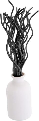PATIKIL 28CM/11Inch Rattan Reed Diffuser Sticks, 50 Pcs Rattan Wavy Refill Stick Aroma Fragrance Replacement for Home Hotel Office Party Wedding, Black in Saudi Arabia