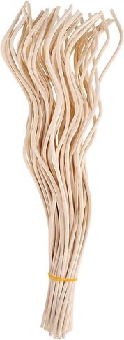 PATIKIL 28CM/11Inch Rattan Reed Diffuser Sticks, 50 Pcs Rattan Wavy Refill Stick Aroma Fragrance Replacement for Home Hotel Office Party Wedding, Black in Saudi Arabia