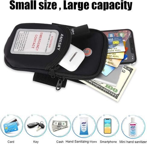 Cell Phone Armband Pouch Running Armband Case for iPhone 15 14 13 12 11 Pro Max XS XR X 8 7 Plus Samsung S22 S21 up to 6.9", Running Phone Holder Sports Arm Bands for Walking Gym Exercise Fitness in Saudi Arabia