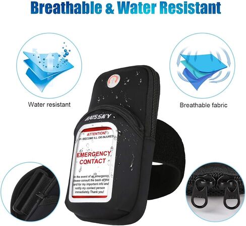 Cell Phone Armband Pouch Running Armband Case for iPhone 15 14 13 12 11 Pro Max XS XR X 8 7 Plus Samsung S22 S21 up to 6.9", Running Phone Holder Sports Arm Bands for Walking Gym Exercise Fitness in Saudi Arabia