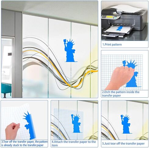 selizo Transfer Tape for Vinyl, 20 Pack Vinyl Transfer Tape Clear Contact Paper for Cricut Vinyl Craft in Saudi Arabia