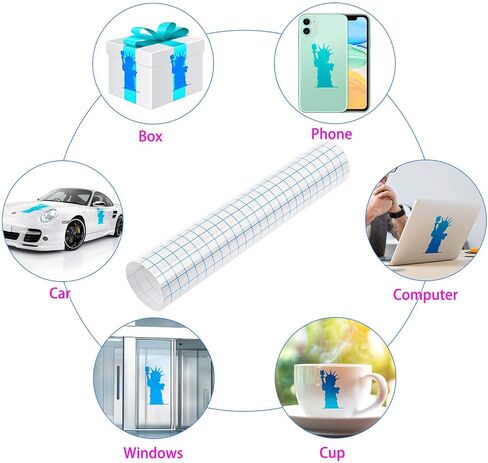 selizo Transfer Tape for Vinyl, 20 Pack Vinyl Transfer Tape Clear Contact Paper for Cricut Vinyl Craft in Saudi Arabia