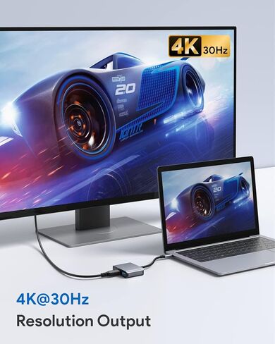 محول USB C إلى HDMI، محول Vilcome Type-C إلى 4K HDMI متعدد المنافذ مع منفذ شحن سريع USB C ومنفذ USB 3.0، محول USB C لأجهزة MacBook Pro/iPad Pro/Air 2021 2020 2019، Galaxy S20، Dell XPS 13/15 in Kuwait