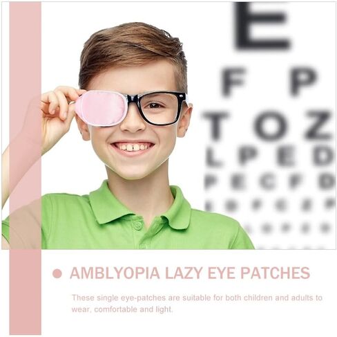 Tofficu 2pcs Glasses Silk Eye Patch Eye Glass Cover Single Eye Patches Amblyopia Correcting Eye Covers Lazy Eye Patches for Adults Kids Eyeglass Supplies L in Saudi Arabia
