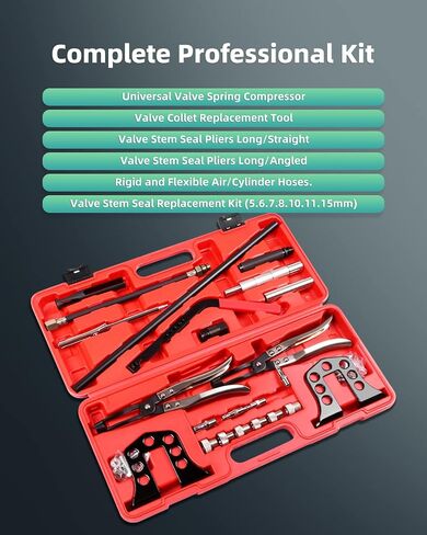 SCITOO Pro Cylinder Head Service Set Tool Kit Spring Compressor Installer Fit for 8 16 and 24 Engines in Saudi Arabia
