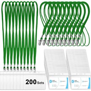 Marspark 100 مجموعة من علامات الاسم الواضحة مع حبل قصير، حبال لشارات الهوية، حبل قابل لإعادة الاستخدام مع حامل لبطاقة الهوية، شارات أسماء بلاستيكية مع حبال للكبار والأطفال، مؤتمر الكنيسة في مدرسة الأعمال (أزرق) in Kuwait