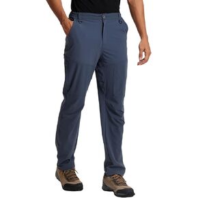 Mens Hiking Cargo Work Nylon Pants - Water & Wear Resistant Breathable Lightweight Stretch Quick Dry - EDC with 6 Pocket in Saudi Arabia