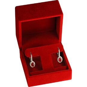 T Style Navy Blue Velvet Earring Gift Box for Dangling, Hoop and Leverback Earrings Luxury Velvet Material Multiple Use Necklace Earring Storage Box for Women for Men in Kuwait