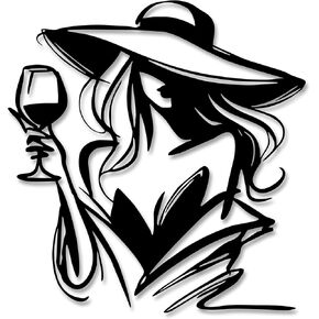 JEWLOVE Modern Home Bar Decor, Elegant Metal Sculpture of a Wine Lady, Vintage Aesthetic Wall Art for Kitchen, Dining Room & Man Cave in Kuwait