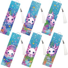 Diamond Painting Art Bookmarks Kit - 6 PCS Flower Horse Diamond Art Bookmark Set DIY Diamond Painting by Numbers Farmhouse Bookmark Christmas Horse Decor Gift for Beginner Horse Lover Cowgirl in Kuwait