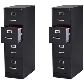 Scranton & Co 52" x 26.5" Modern Metal Letter Vertical File Cabinet with 4 Drawers & Core-Removable Lock, Fully Assembled Steel Construction, in Light Gray Finish in Kuwait