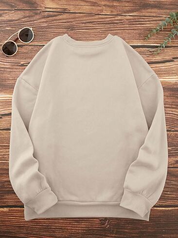 Sweatshirts Graphic for Women Cute Heart Print Crew Neck Long Sleeve Tops Fall Winter Hoodies Y2k Trendy Clothes in Saudi Arabia