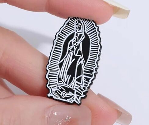 Our Lady of Guadalupe Virgin Mary Jesus Christian 1.2" Enamel Pin Badge in Saudi Arabia