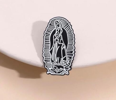 Our Lady of Guadalupe Virgin Mary Jesus Christian 1.2" Enamel Pin Badge in Saudi Arabia