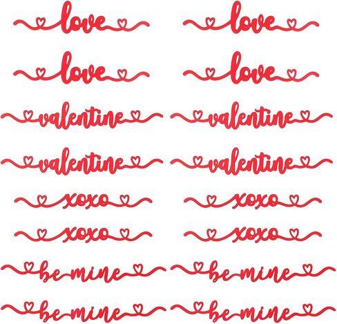 8 قطع من قطع خشبية على سطح الطاولة لعيد الحب مع XOXO، Love، Be Mine، لوحة خشبية لعيد الحب، قطعة ديكور على سطح الطاولة للأطباق وديكورات الطاولة in Saudi Arabia