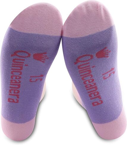 15th Birthday Socks Quinceañera Socks 15th Birthday Gifts Sweet 15 Gift Fifteen Gift For 15 Year Old Gifts in Saudi Arabia