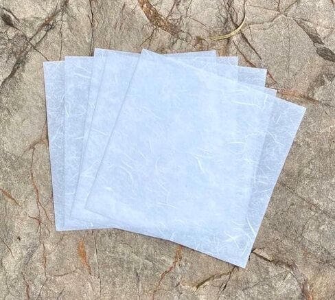 50 Designs 50 Sheets 6 x 6 Inches Natural Fiber Leaves Rice Straw Mulberry paper Sheets Square Origami Paper Arts Folding Craft, Square Folding Paper for DIY Crafts Mixed Colors Rice Straw etc., in Kuwait