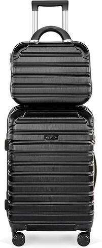 Luggage PC + ABS with TSA Lock Expandable Hard Shell Carry-on Luggage with Spinner Wheels 20" 24" 28" 28", Champagne, Hard Case (Beige, 20+bag Inch) in Saudi Arabia