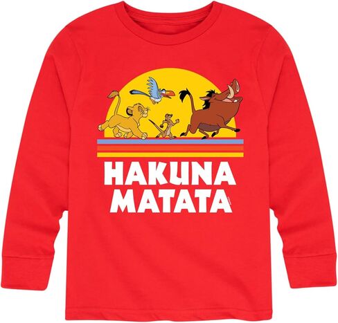Disney The Lion King - Hakuna Matata - Sunshine - Toddler & Youth Long Sleeve Graphic T-Shirt in Saudi Arabia