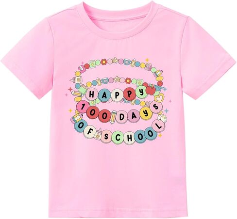 Toddler Boys Girls 100 Days of School Shirt Kids Funny Back to School Celebration Tees Outfit 2T in Kuwait